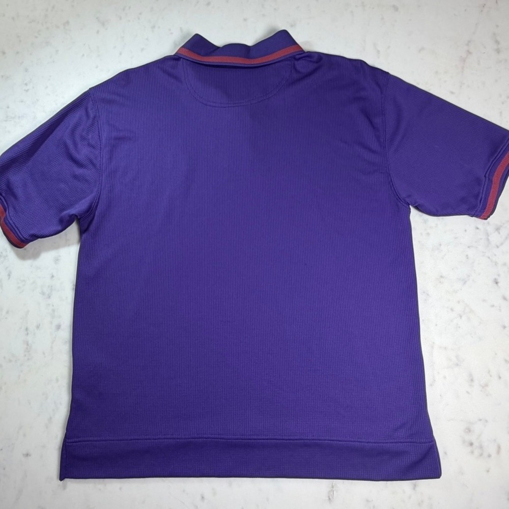 Pro Player Clemson Tigers Polo Mens Large Purple NCAA Short Sleeve Excellent - Picture 3 of 8